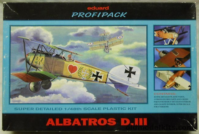 Eduard 1/48 Albatros D-III Profipack, 8035 plastic model kit